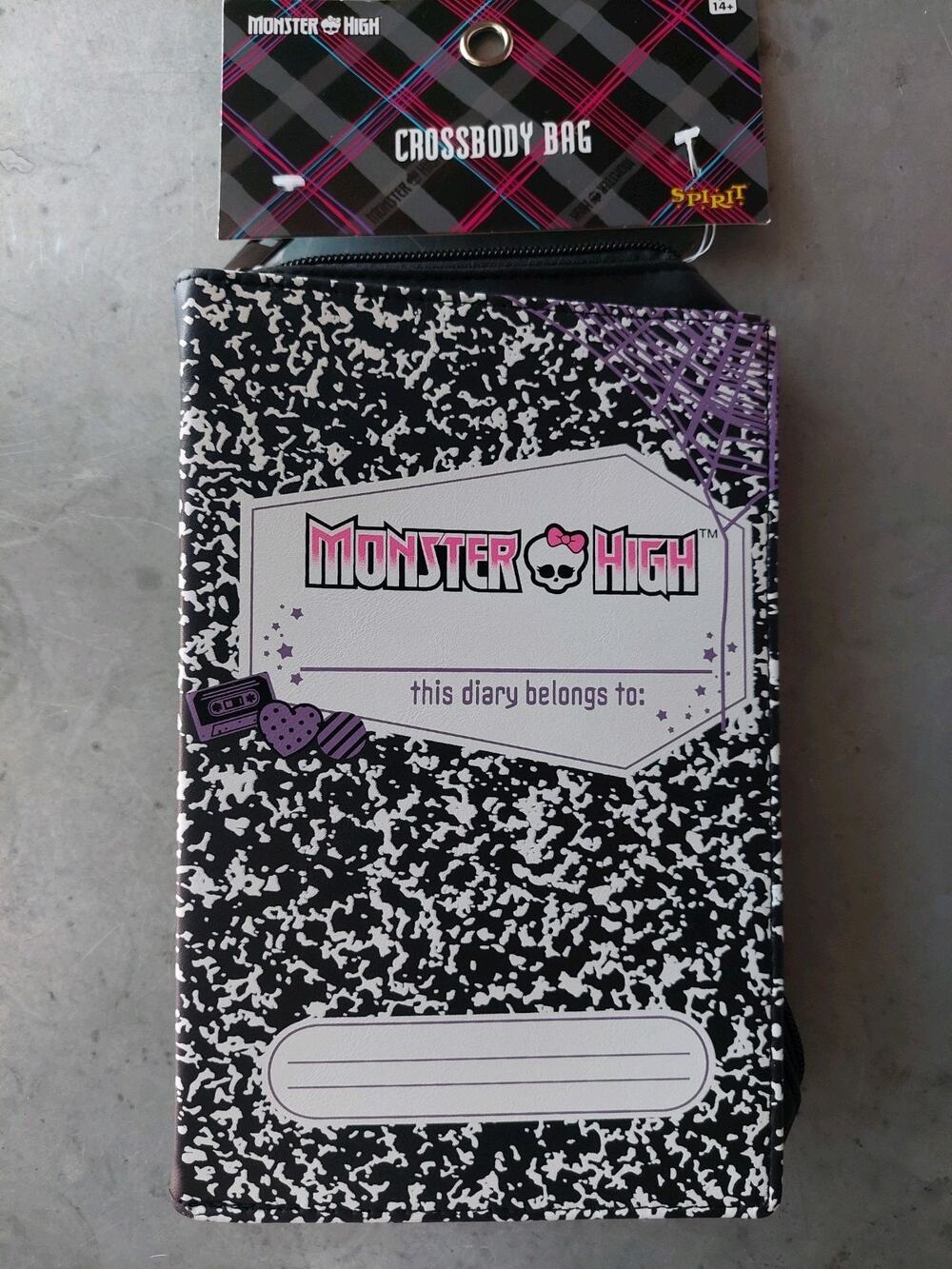 Monster High Dolls Crossbody Diary Bag Purse Handbag Spirit HALLOWEEN